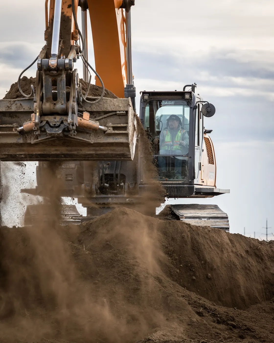 Excavators in the Subterrain equipment fleet